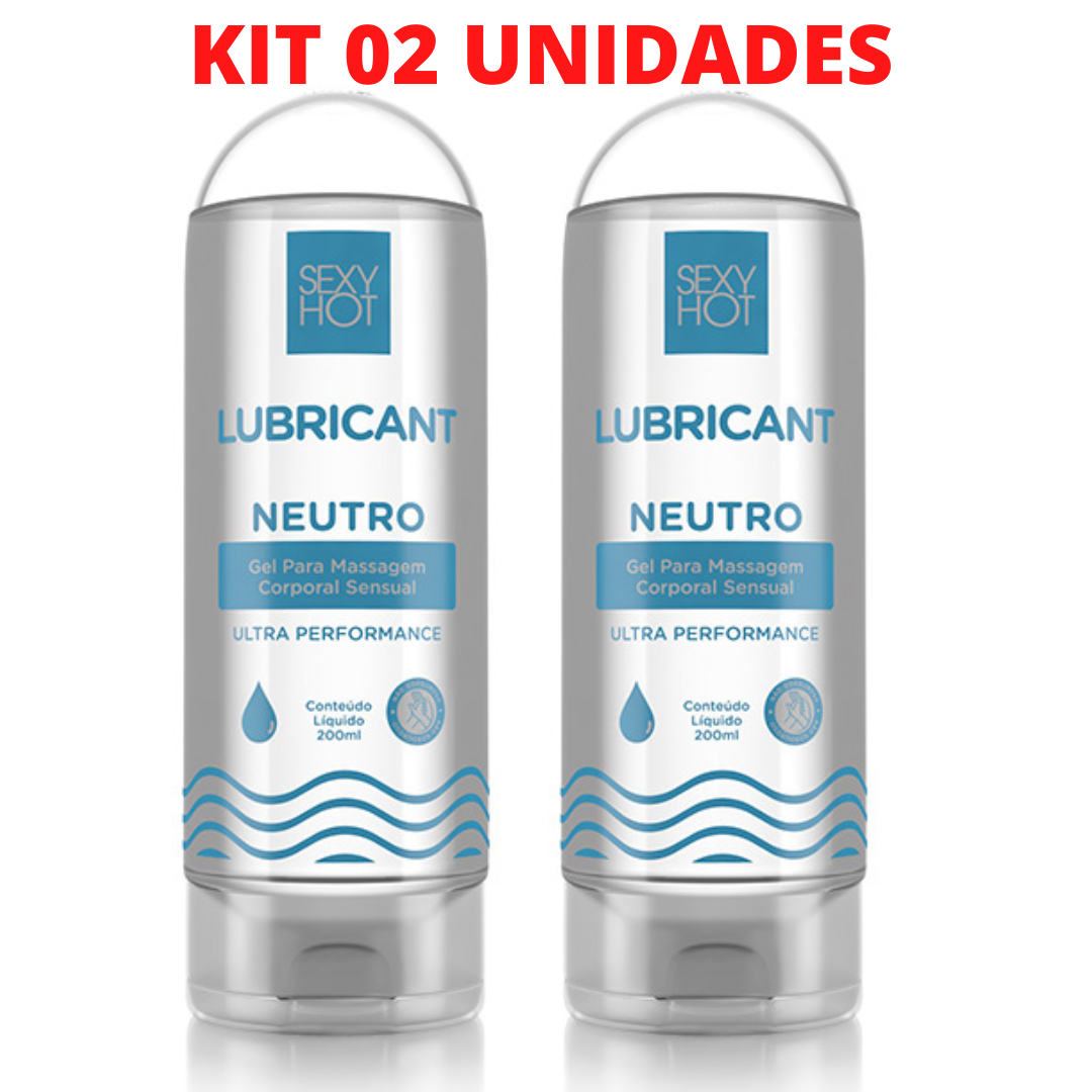 Kit 02 Lubricante - Gel para Massagem Erótica Sexy Hot - Neutro - Sex shop - Imagem 2