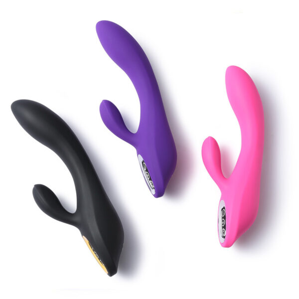 Vibrador e estimulador Clitoriano com 2 Motores - Recarregável - Sex shop