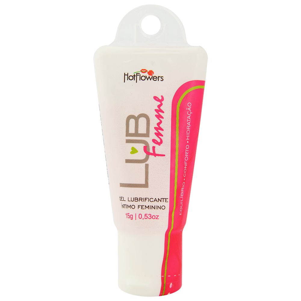 Kit 03 Lubrificante Intimo Feminino Lub Femme 15g Hot Flowers - Sexshop
