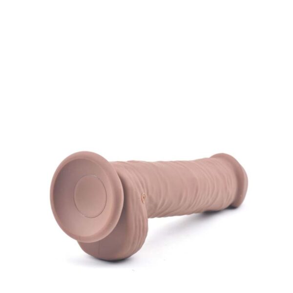 Pênis Realístico 13,8 cm Recarregável com 10 Vibrações e Função de Intensidade de Vibração - ESCAPADE SILICONE DONG APHRODISIA - Sex shop