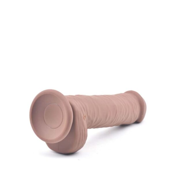 Pênis Realístico 18 cm Recarregável com 10 Modos de Vibração e Função de Intensidade de Vibração - ESCAPADE SILICONE DONG APHRODISIA - Sex shop