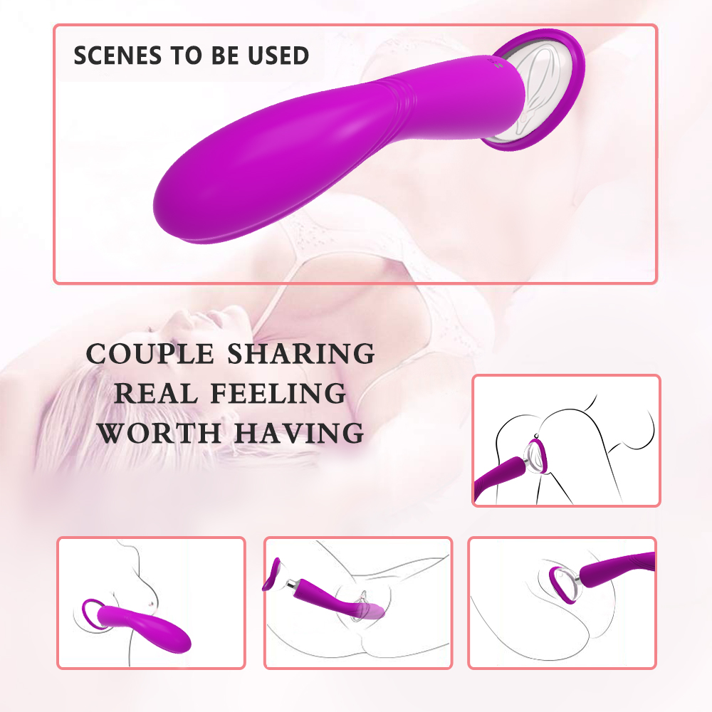 Bomba Clitoriana Recarregável com 7 Vibrações - AixiÁsia - Sex shop