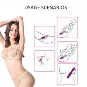 Vibrador e estimulador Clitoriano com 2 Motores - Recarregável - Sex shop