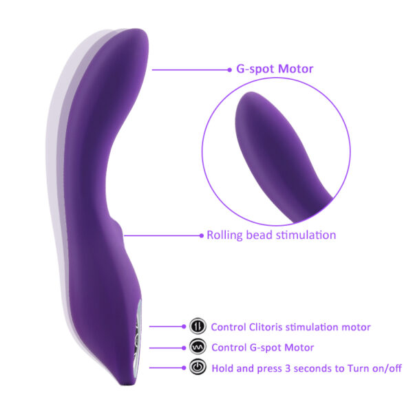 Vibrador Ponto G e Esferas Rotativas e 7 Vibrações Recarregável - Sex shop