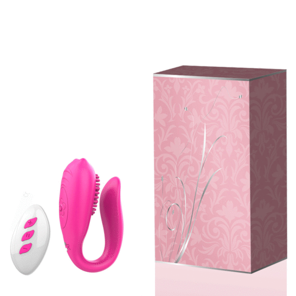 Vibrador para Casais Recarregável com Controle Wireless e 12 Modos de Vibração - Sex shop