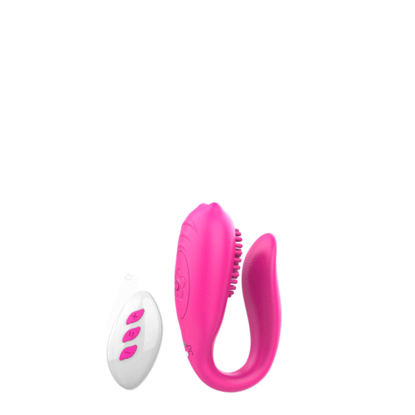 Vibrador para Casais Recarregável com Controle Wireless e 12 Modos de Vibração - Sex shop