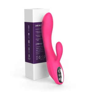 Vibrador Recarregável com Estimulador Clitoriano e 10 Modos de Vibração e Dois Motores - Sex shop