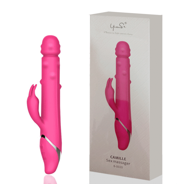 Vibrador Rotativo Sobe e Desce Recarragável com 7 Modos de Vibração e Rotação - CAMILLE - Sex shop