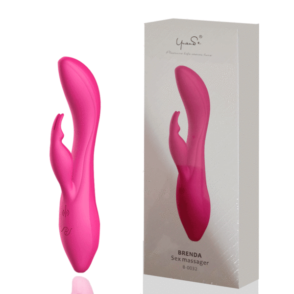 Vibrador Ponto G com Estimulador Clitoriano Coelho e 7 Modos de Vibração - BRENDA - Sex shop