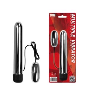 Vibrador Personal Multivelocidade de 17 cm com Bullet - MULTIPLE VIBRATOR - Sexshop