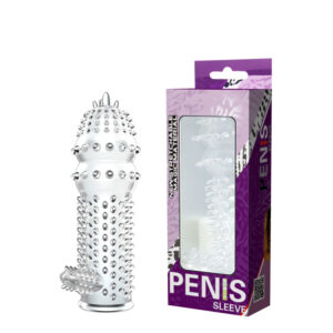 Capa Peniana Transparente com Cerdas Massageadoras - PENIS SLEVEE - Sexshop