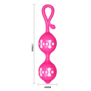 Bolas de Pompoar em Silicone com Cordão de Segurança - ORGASMIC BALLS - Sexshop