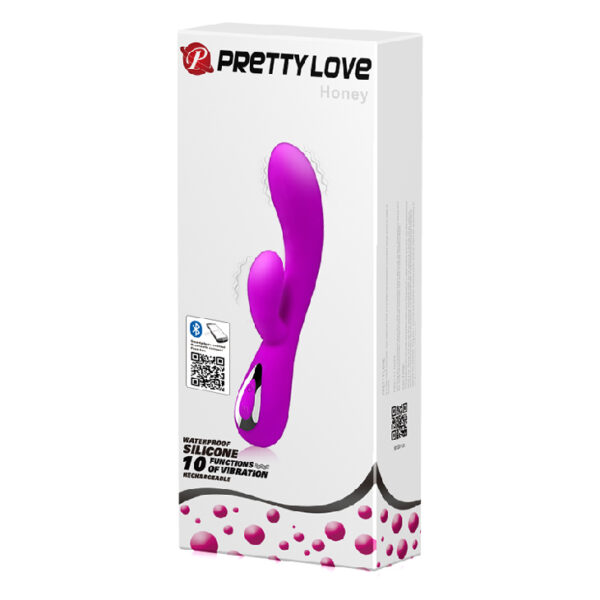Vibrador Ponto G com 10 Vibrações - Controle via APP Bluetooth Pretty Love Honey - Sexshop
