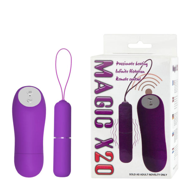 Vibrador Capsula Wireless com 20 Modos de Vibração - MAGIC X20 - Sexshop