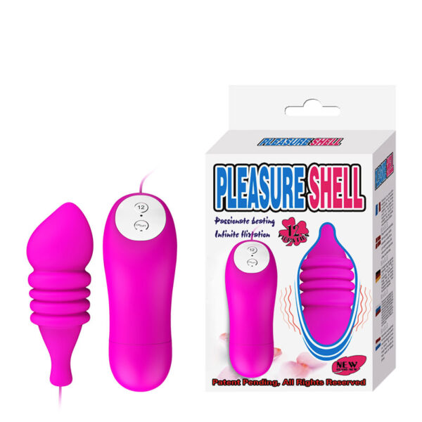 Vibrador Capsula com Relevo Escalonado e 12 Modos de Vibração - PRETTY LOVE SHELL - Sexshop