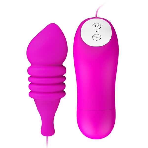 Vibrador Capsula com Relevo Escalonado e 12 Modos de Vibração - PRETTY LOVE SHELL - Sexshop