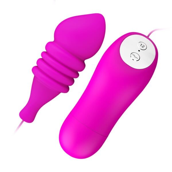 Vibrador Capsula com Relevo Escalonado e 12 Modos de Vibração - PRETTY LOVE SHELL - Sexshop