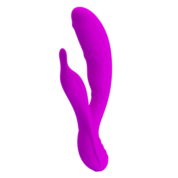 Vibrador Recarregável com Estimulador Clitoriano e 30 Modos de Vibração - PRETTY LOVE ALISS - Sexshop