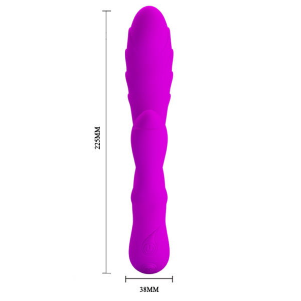Vibrador Ponto G com Estimulador Clitoriano e 30 Modos de Vibração - PRETTY LOVE AUDDING - Sex shop