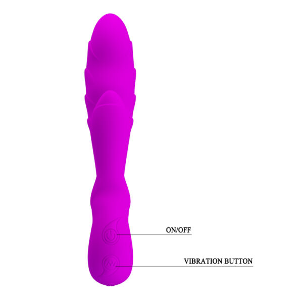 Vibrador Ponto G com Estimulador Clitoriano e 30 Modos de Vibração - PRETTY LOVE AUDDING - Sex shop