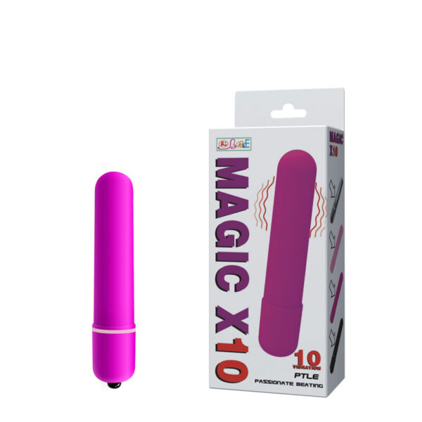 Vibrador Power Bullet com 10 Modos de Vibração - MAGIC X10 - Sexshop