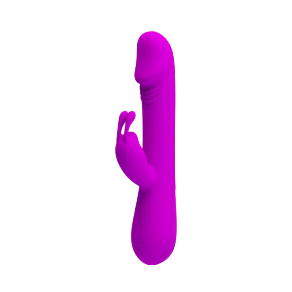 Vibrador com Detalhe de Glande, Estimulador Clitoriano e 30 Modos de Vibração - PRETTY LOVE ROBERT - Sexshop