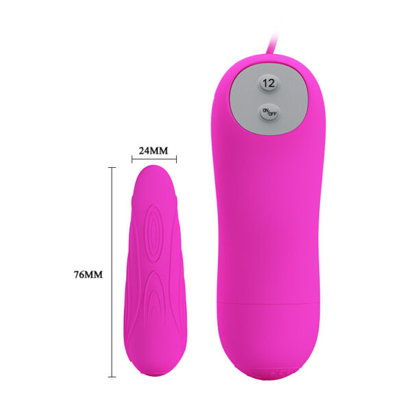 Vibrador Capsula Silicone em Formato de Língua e 12 Modos de Vibração - PRETTY LOVE ARCHER - Sexshop