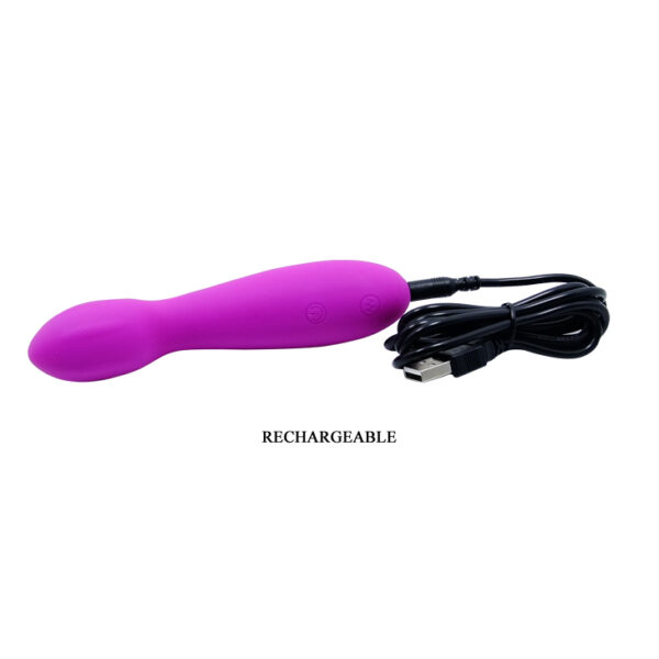 Vibrador em Silicone Recarregável Ponto G com 30 Modos de Vibração - PRETTY LOVE ARVIN - Sex shop