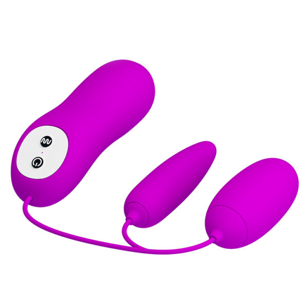 Vibrador Capsula Dupla com 12 Modos de Vibração - PRETTY LOVE IRMA - Sexshop