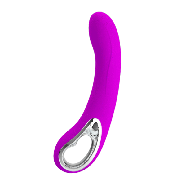 Vibrador Recarregável Ponto G com Alça Metalizada e 12 Modos de Vibração - PRETTY LOVE ELMER - Sexshop