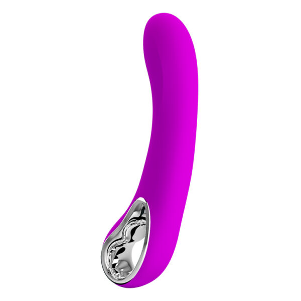 Vibrador Recarregável Ponto G com Alça Metalizada e 12 Modos de Vibração - PRETTY LOVE ELMER - Sexshop