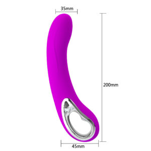 Vibrador Recarregável Ponto G com Alça Metalizada e 12 Modos de Vibração - PRETTY LOVE ELMER - Sexshop