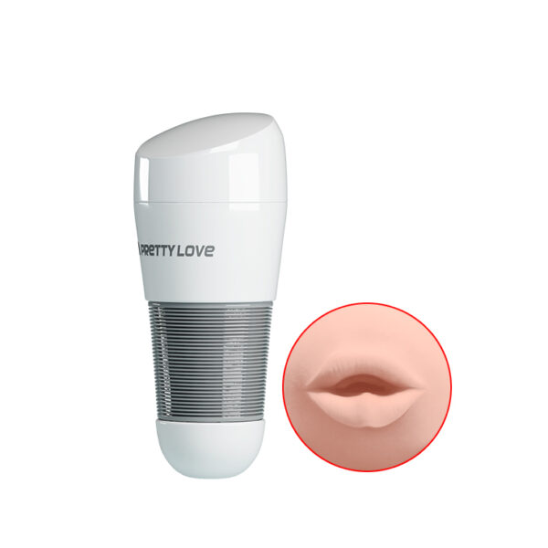 Masturbador Masculino Boca em Tubo com Túnel Apertado - PRETTY LOVE KITTY - Sexshop