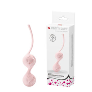 Bolas de Pompoar em Silicone com Alça de Segurança - PRETTY LOVE KEGEL TIGHTEN UP - Sexshop