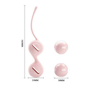 Bolas de Pompoar em Silicone com Alça de Segurança - PRETTY LOVE KEGEL TIGHTEN UP - Sexshop