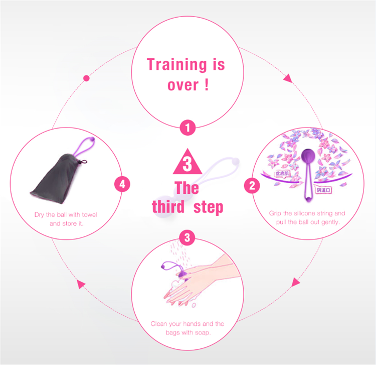 Bolas de Pompoar em Silicone para Pompoarismo com 5 Pesos - Lulu - Sexshop