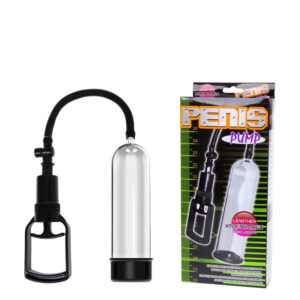 Bomba Peniana Manual com 3 anéis e Anel Formato Vagina em Cyberskin - PENIS PUMP - Sexshop