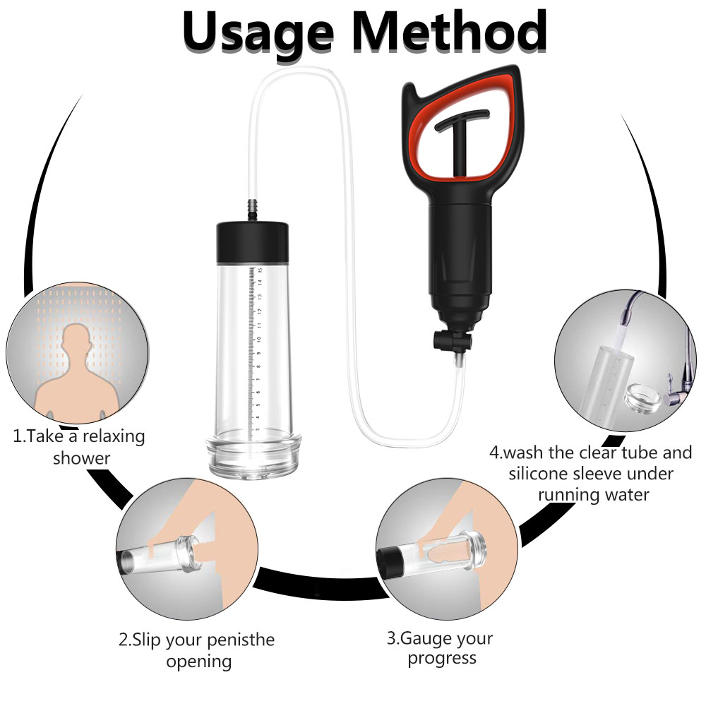 Bomba Peniana Manual com Sistema de Alavanca - Sexshop