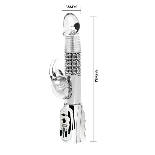 Vibrador Rotativo com 7 Vibrações e Estimulador Vibratório Coelho - ALICE - Sex shop