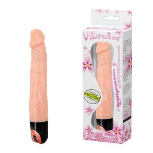 Pênis Realístico 21,5 cm Multivelocidade com Veias Salientes e Glande - Sexshop