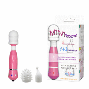 Vibrador com 3 Cabeças Removíveis - MINI ROCK - Sex shop