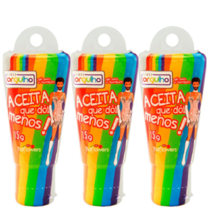 Kit 03 Deslizante Anal Aceita que Dói Menos 15g Hot Flowers - Sex shop