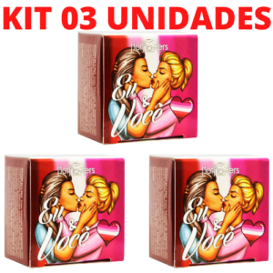 Kit 03 Massagem Clitoriana Bálsamo Eu&Você 4g Hot Flowers - Sex shop