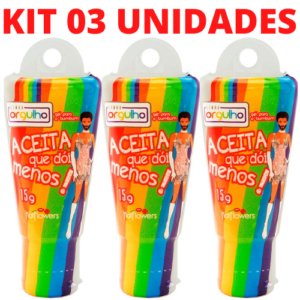 Kit 03 Deslizante Anal Aceita que Dói Menos 15g Hot Flowers - Sex shop