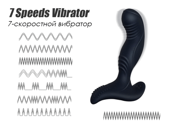 Massageador de Próstata Recarregável Wireless Escalonado com 7 Modos de Vibração - COLE - Sexshop