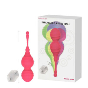 Bolas de Pompoar Inflável Recarregável Wireless com 7 Modos de Vibração - INFATABLE KEGEL BALL - Sexshop