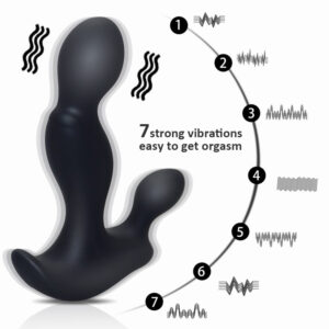 Massageador de Próstata Recarregável Sinuoso com 7 Modos de Vibração - SMALL RUN