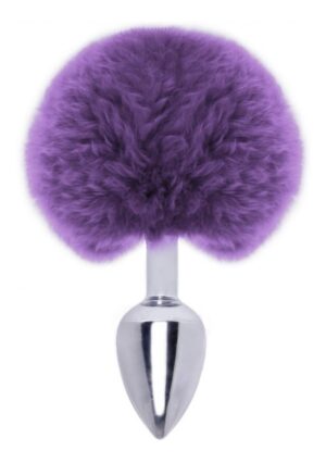 Plug Anal rabo de Coelho Pompom Roxo - Sex shop