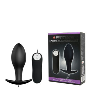 Plug Anal Vibratório com 12 Modos de Vibração - Special Stimulation PRETTY LOVE - Sex shop