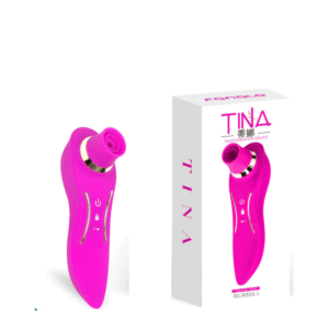 Vibrador com Sucção Recarregável 12 Vibrações e 12 Modos de Sucção - TINA - Sex shop